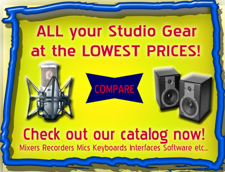 Home Recording Studio Equipment Shopping Catalog